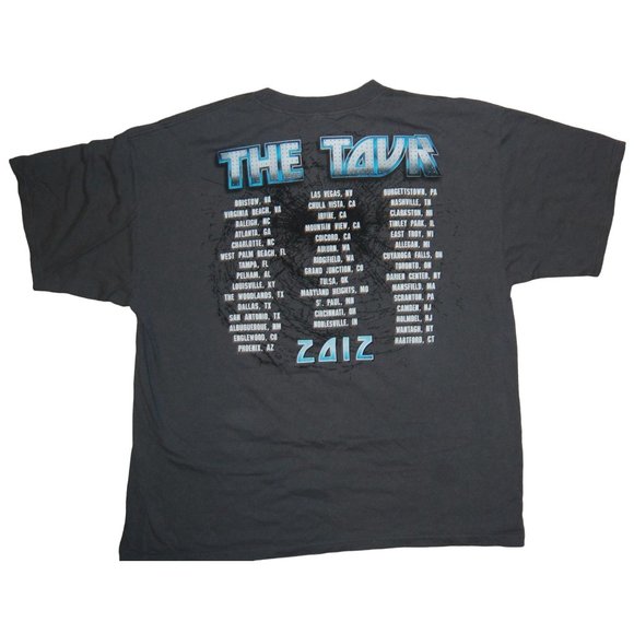 Kiss 2012 The Tour Loud and Proud Concert T-Shirt Men's 2XL Shattered Mirror - Picture 5 of 6